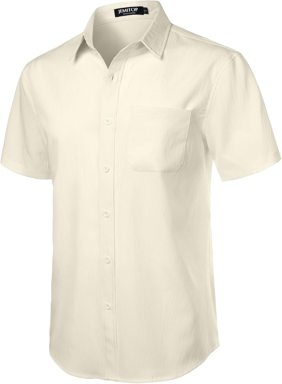 Stitch Boss: Men's Stretch Wrinkle Free Short Sleeve Texture Shirt Summer Lightweight Button Down Shirts for Beach Vacation