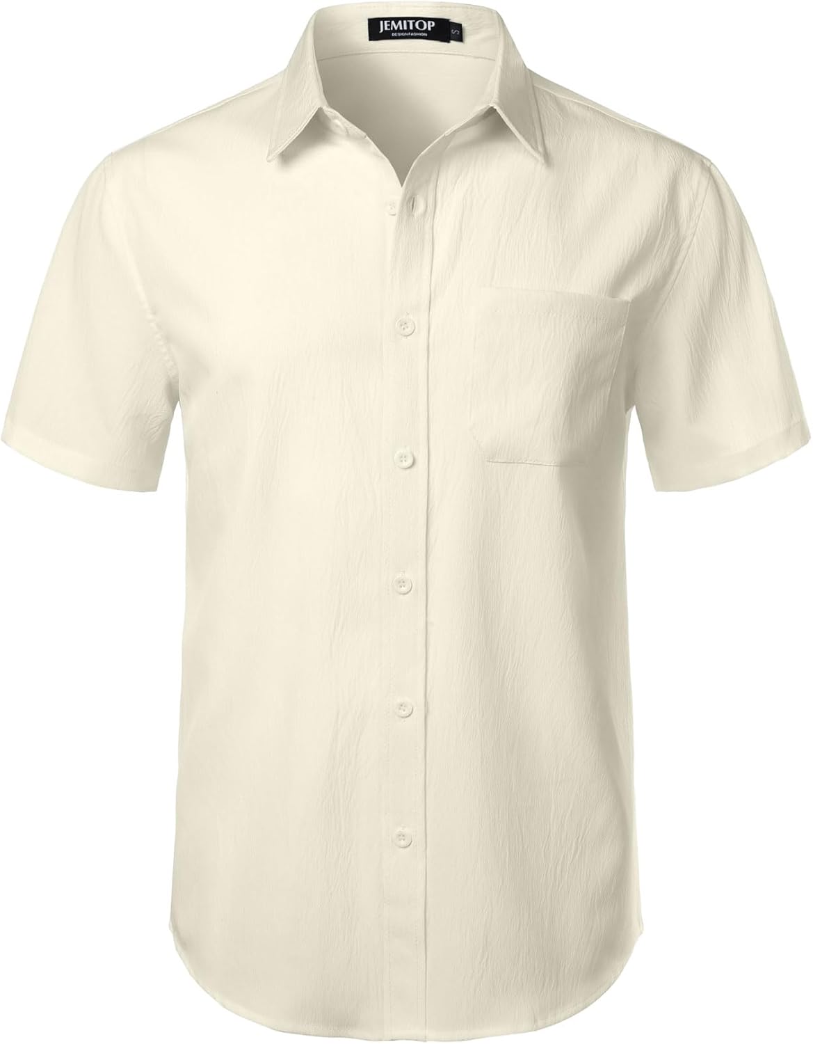 Stitch Boss: Men's Stretch Wrinkle Free Short Sleeve Texture Shirt Summer Lightweight Button Down Shirts for Beach Vacation