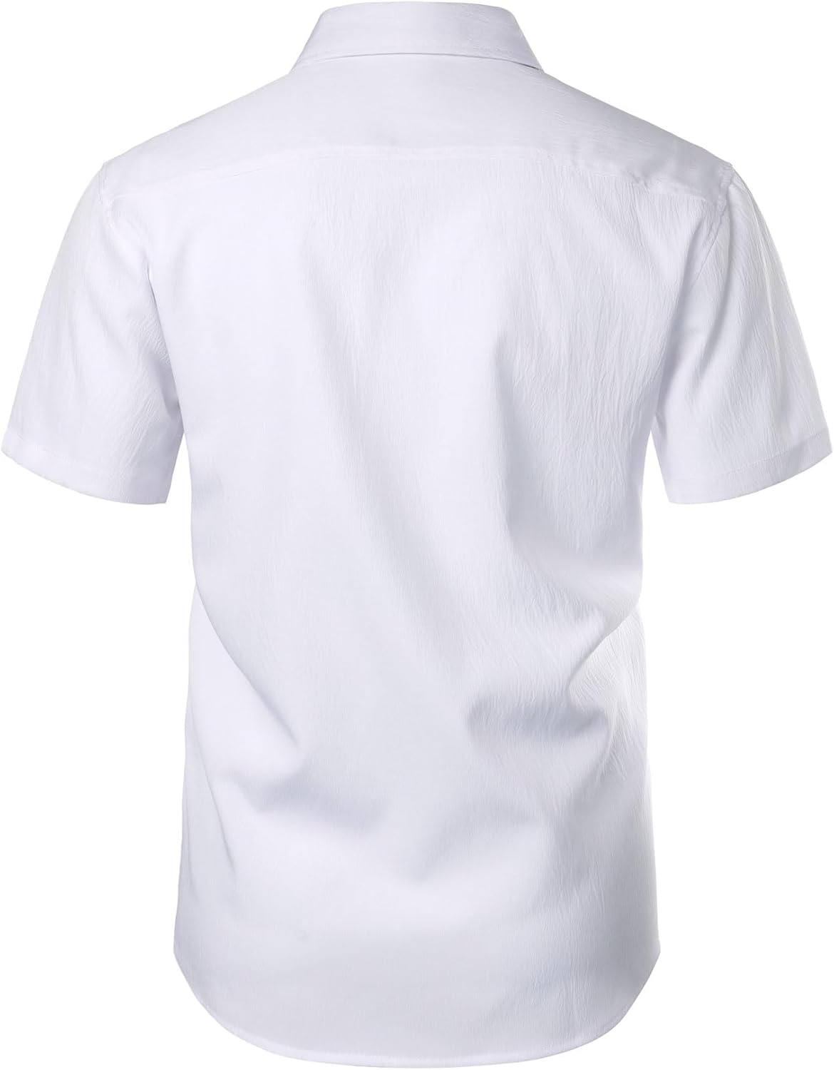 Stitch Boss: Men's Stretch Wrinkle Free Short Sleeve Texture Shirt Summer Lightweight Button Down Shirts for Beach Vacation