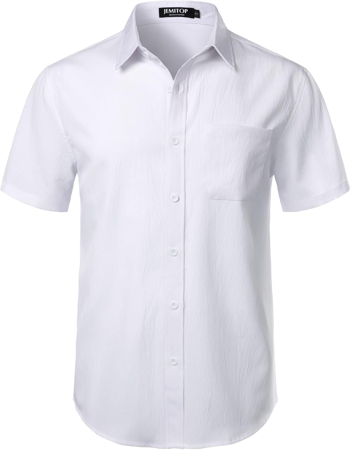 Stitch Boss: Men's Stretch Wrinkle Free Short Sleeve Texture Shirt Summer Lightweight Button Down Shirts for Beach Vacation