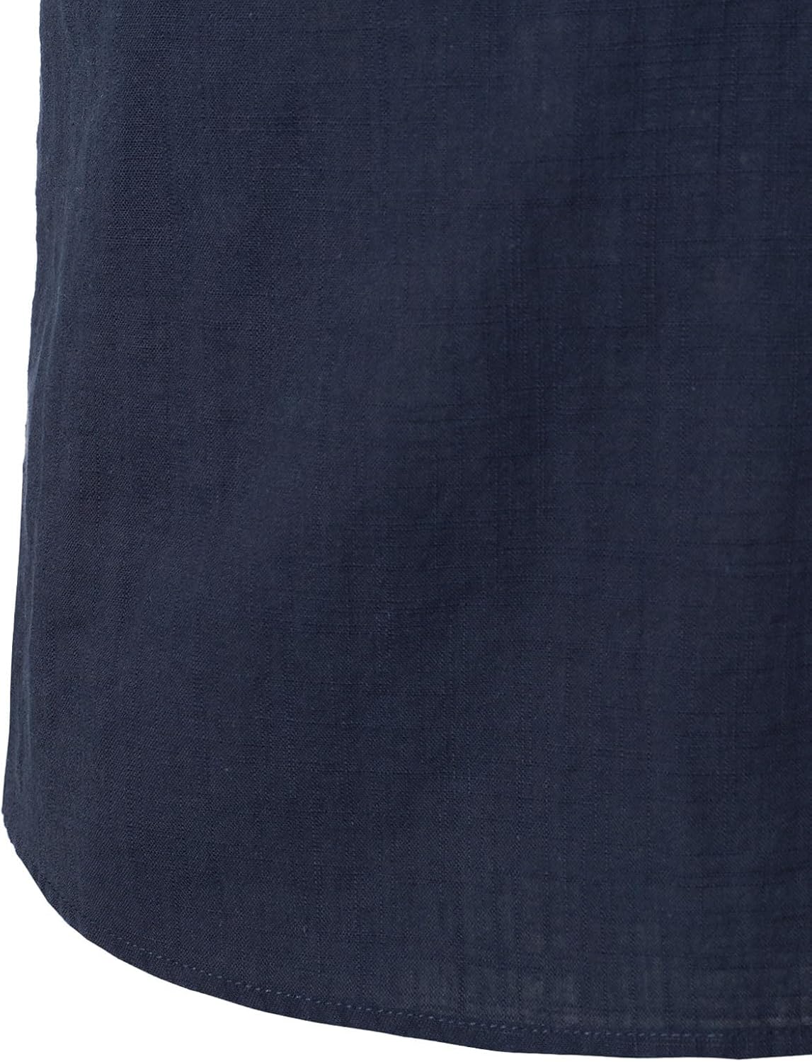 Stitch Boss: Men's Summer Lightweight Cotton Linen Shirts Casual Short Sleeve Breathable Banded Collar Henley for Beach Vacation