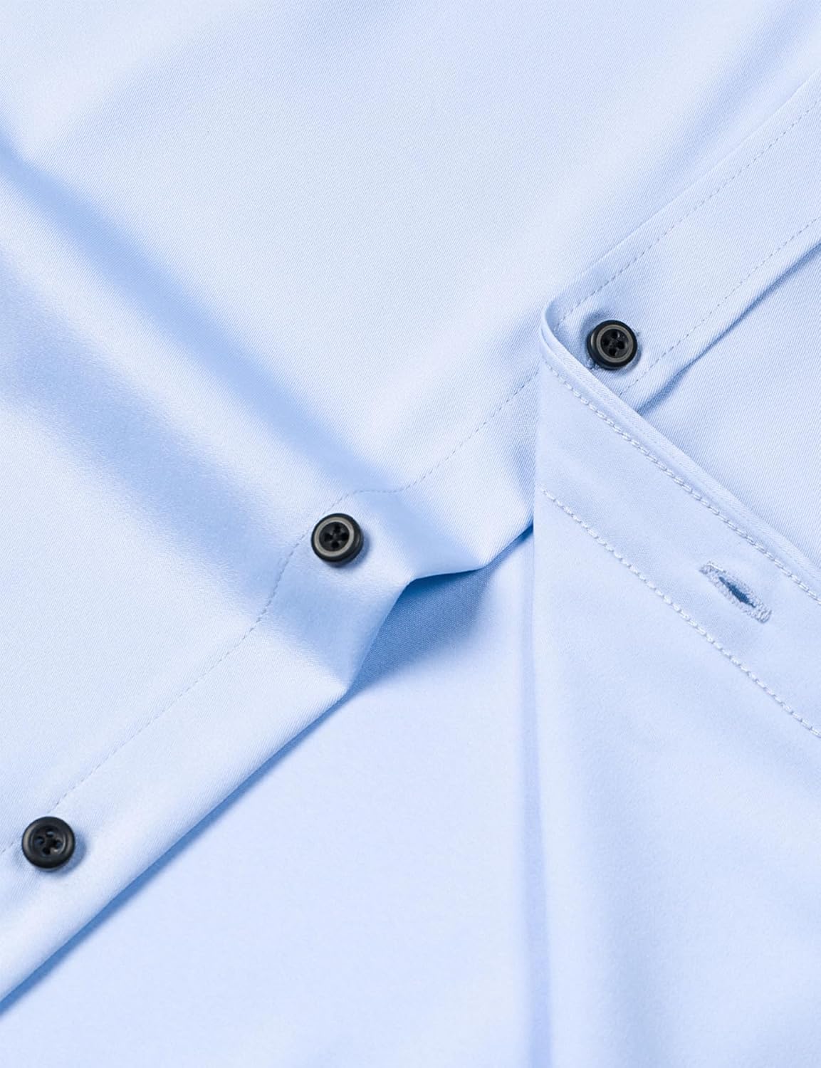 Stitch Boss: Men's Stretch Wrinkle Free Dress Shirts Formal Wedding Prom Long Sleeve Slim Fit Button Down Shirt