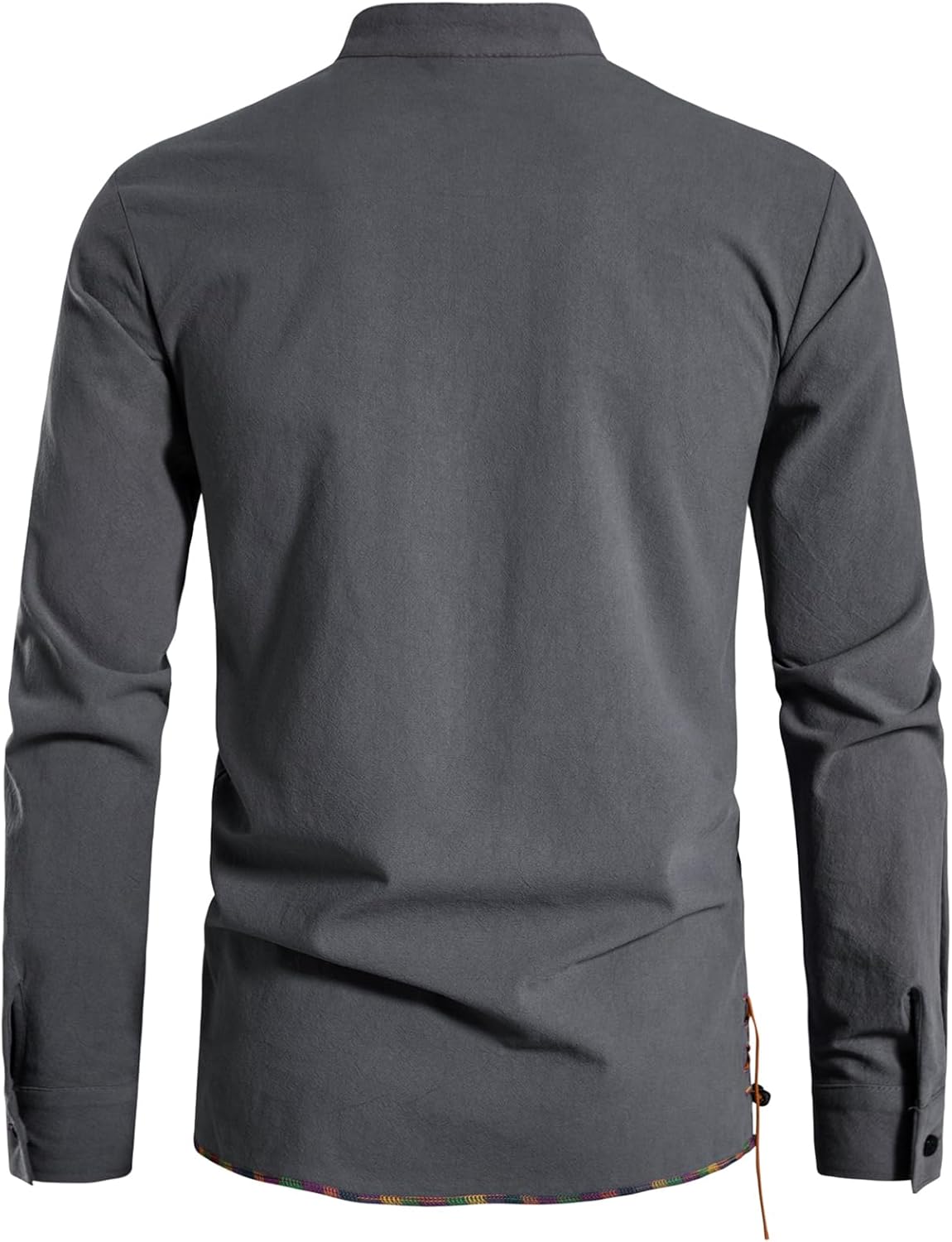 Stitch Boss: Men's Pure Cotton Retro Lace Up Shirts for Renaissance Pirate Viking Medieval