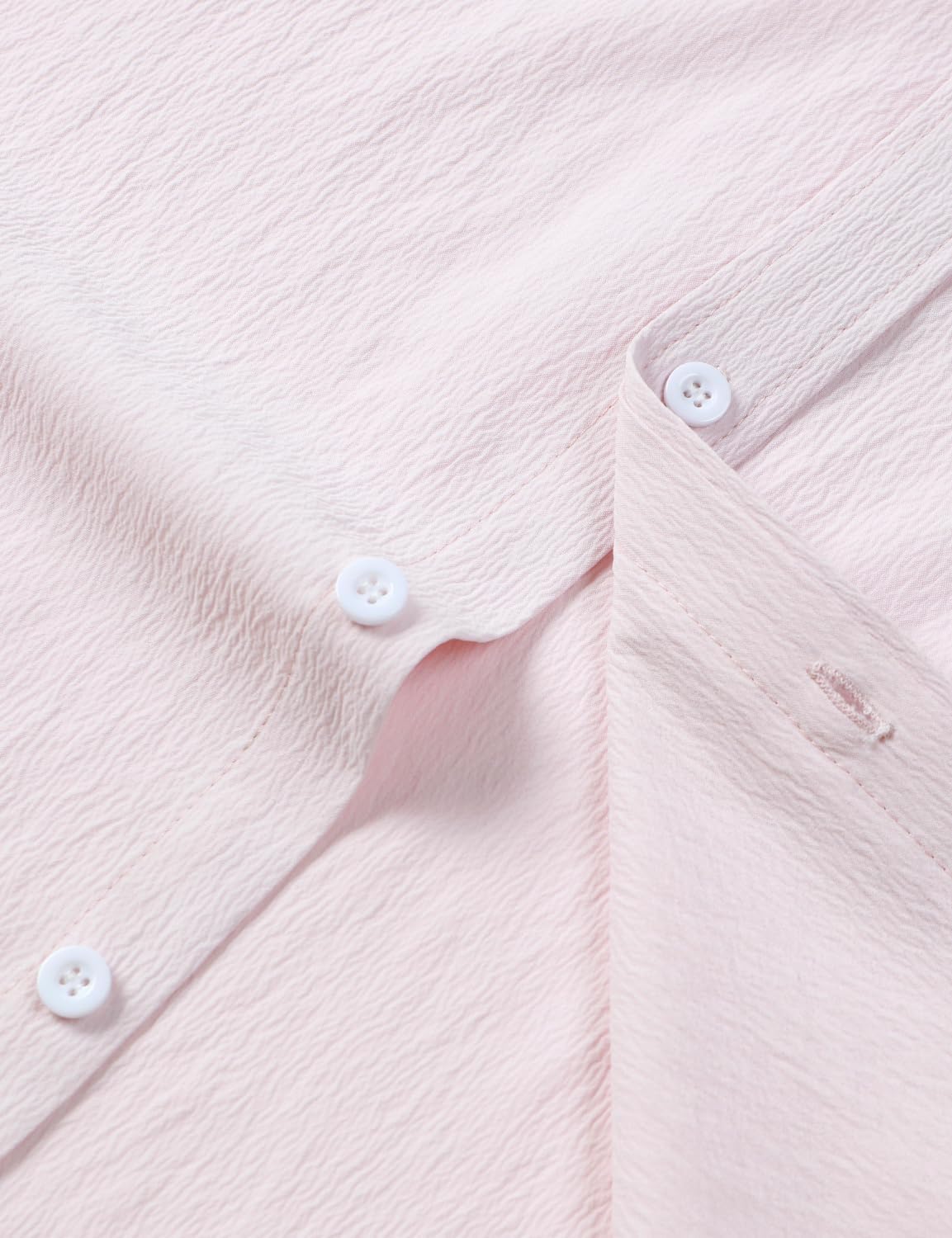 Stitch Boss: Men's Stretch Wrinkle Free Short Sleeve Texture Shirt Summer Lightweight Button Down Shirts for Beach Vacation