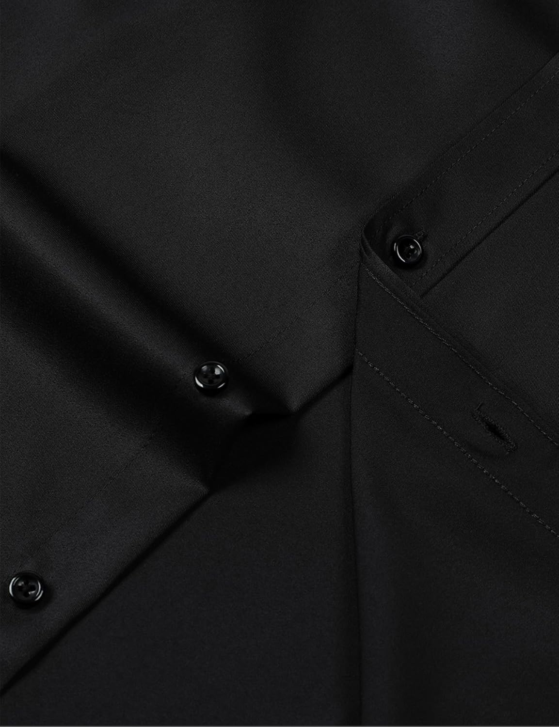 Stitch Boss: Men's Stretch Wrinkle Free Dress Shirts Formal Wedding Prom Long Sleeve Slim Fit Button Down Shirt