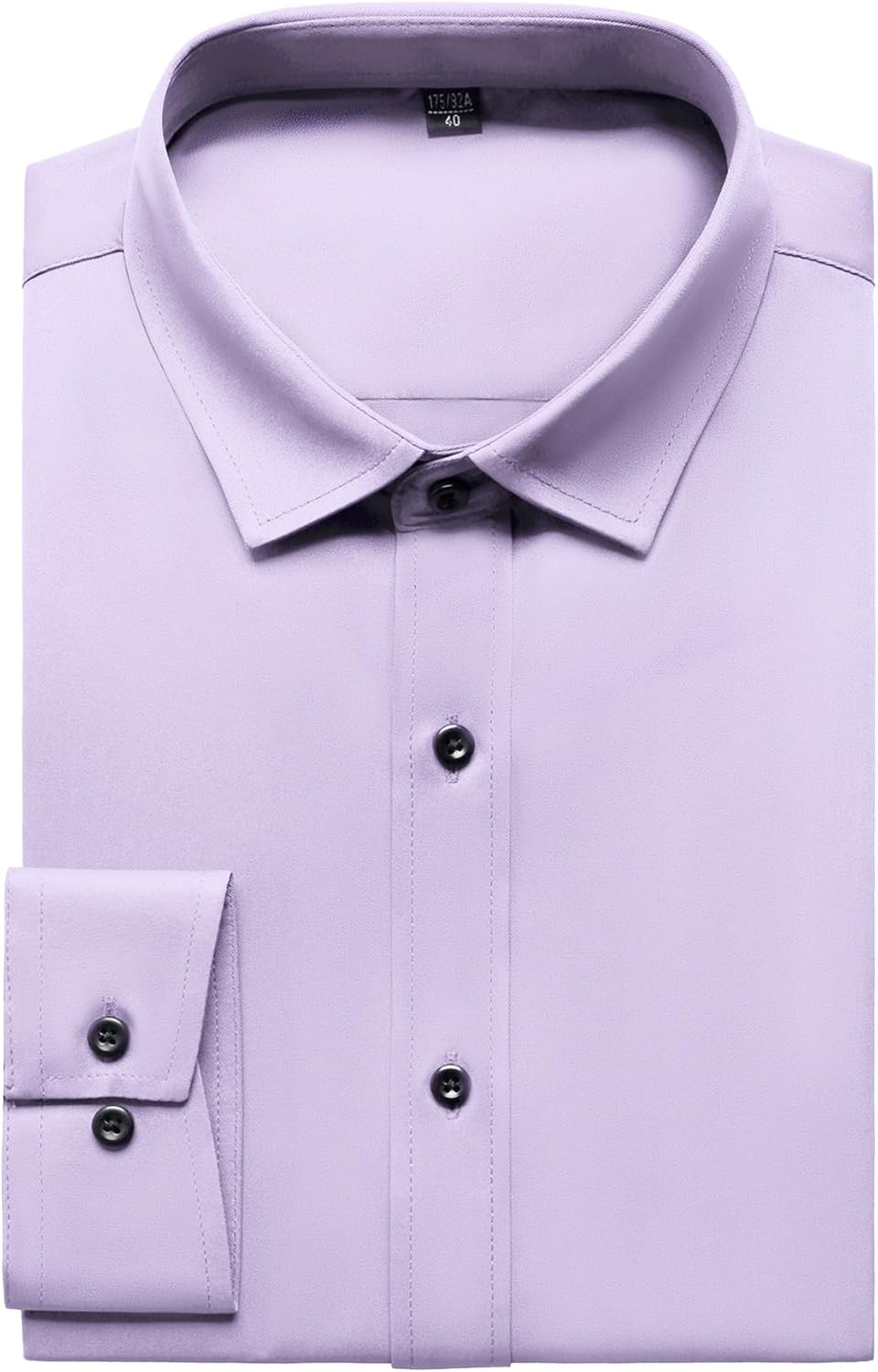 Stitch Boss: Men's Stretch Wrinkle Free Dress Shirts Formal Wedding Prom Long Sleeve Slim Fit Button Down Shirt