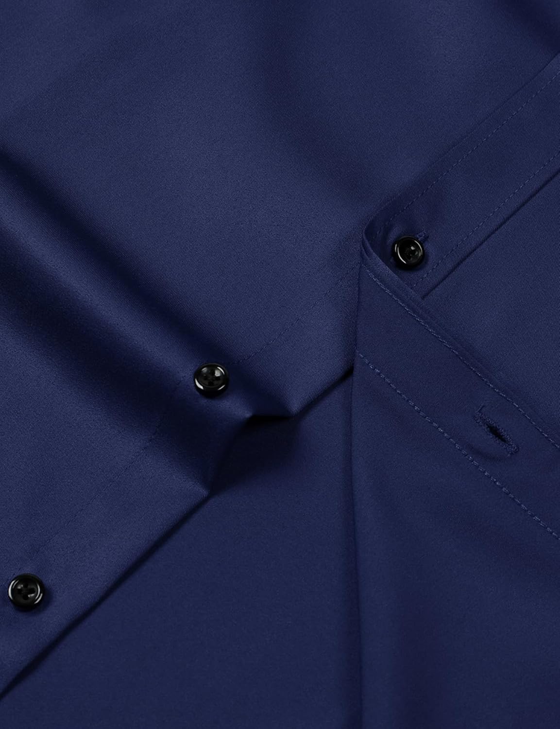Stitch Boss: Men's Stretch Wrinkle Free Dress Shirts Formal Wedding Prom Long Sleeve Slim Fit Button Down Shirt