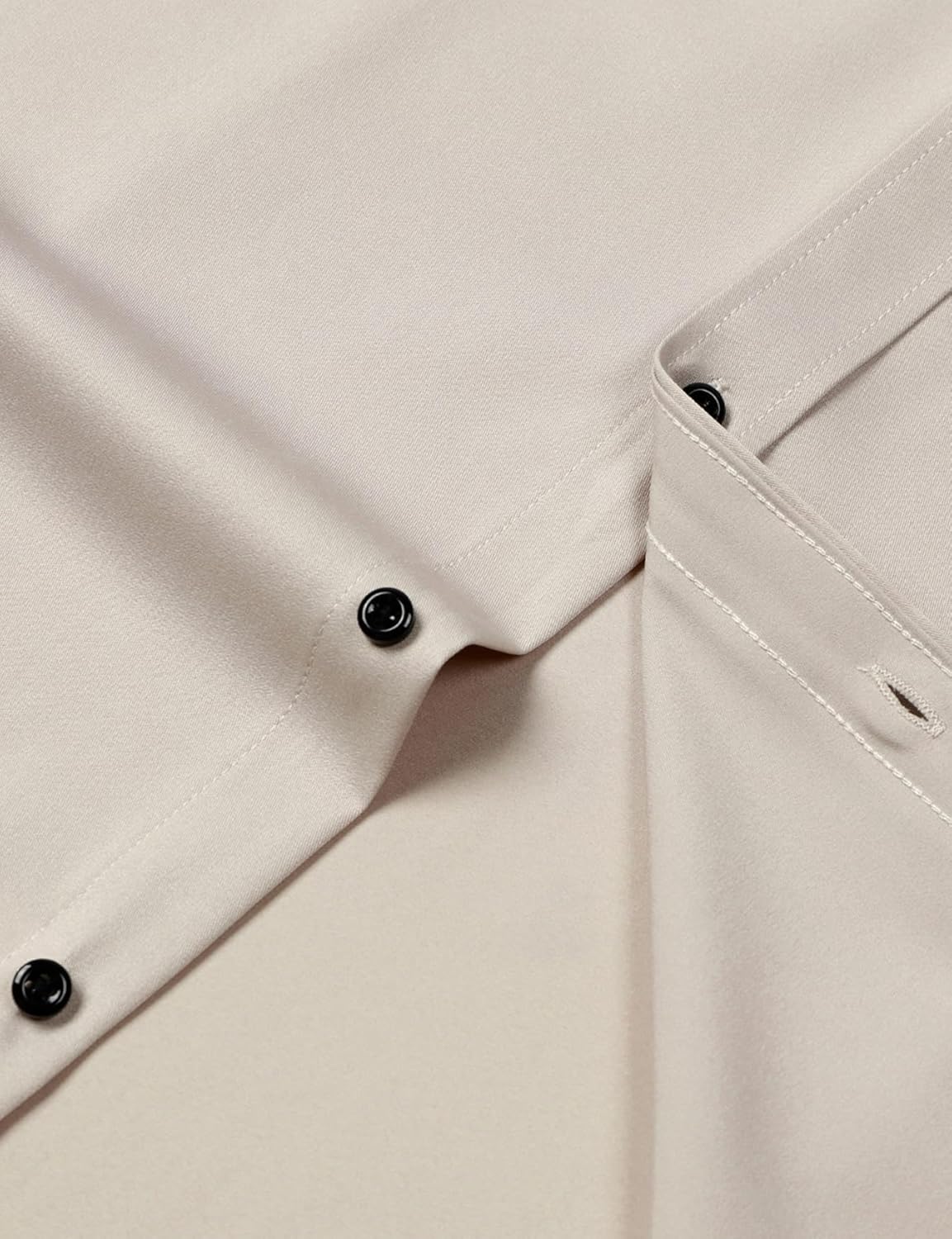 Stitch Boss: Men's Stretch Wrinkle Free Dress Shirts Formal Wedding Prom Long Sleeve Slim Fit Button Down Shirt
