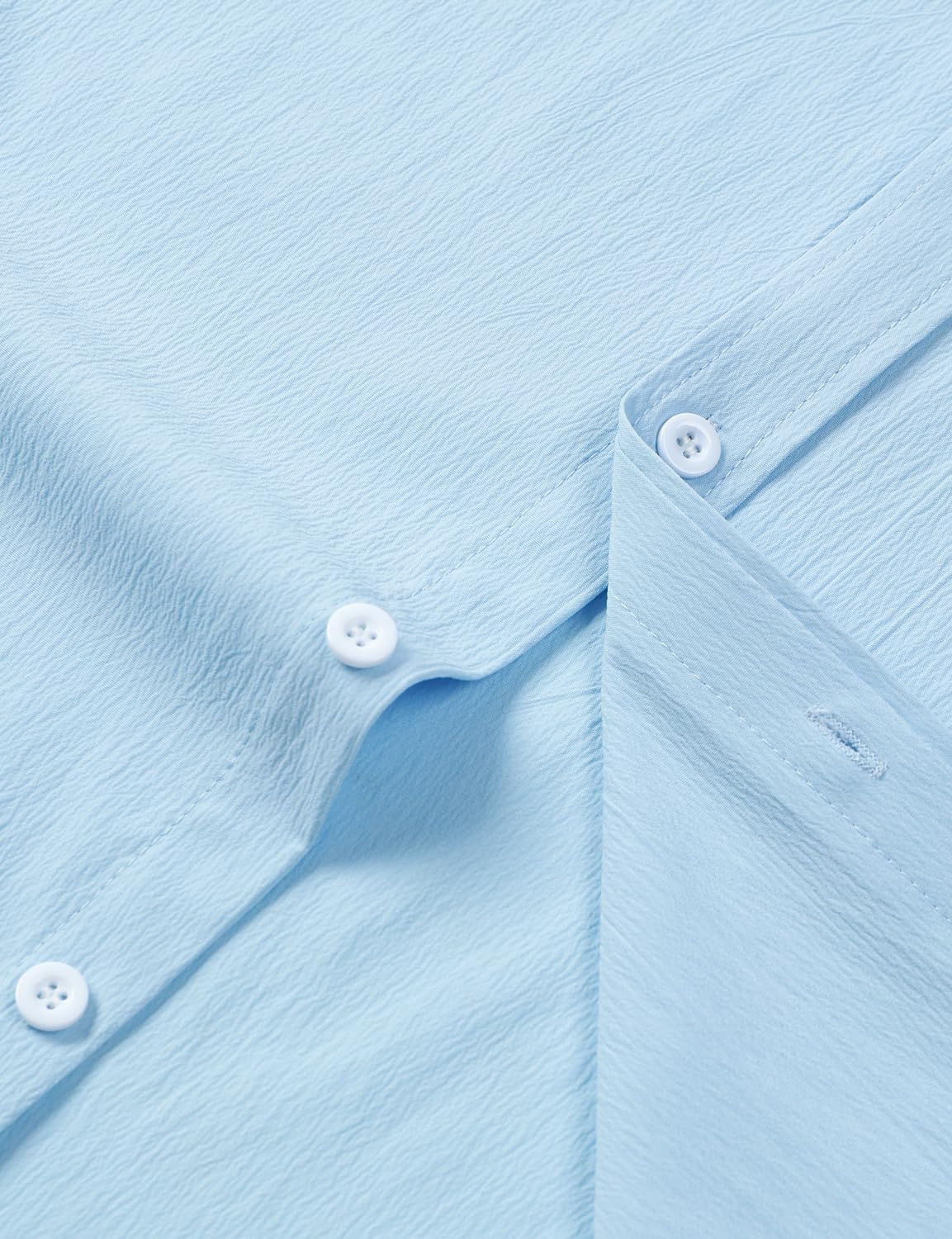 Stitch Boss: Men's Stretch Wrinkle Free Short Sleeve Texture Shirt Summer Lightweight Button Down Shirts for Beach Vacation