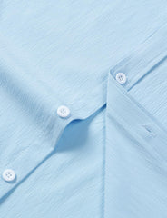 Stitch Boss: Men's Stretch Wrinkle Free Short Sleeve Texture Shirt Summer Lightweight Button Down Shirts for Beach Vacation
