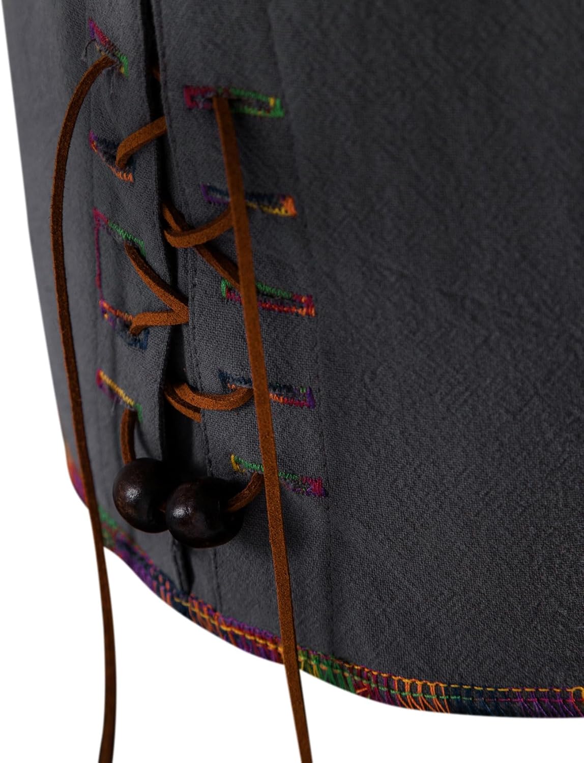 Stitch Boss: Men's Pure Cotton Retro Lace Up Shirts for Renaissance Pirate Viking Medieval