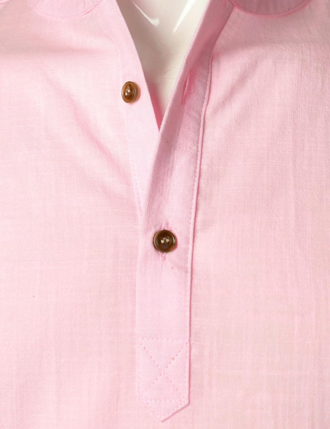 Stitch Boss: Men's Summer Lightweight Cotton Linen Shirts Casual Short Sleeve Breathable Banded Collar Henley for Beach Vacation