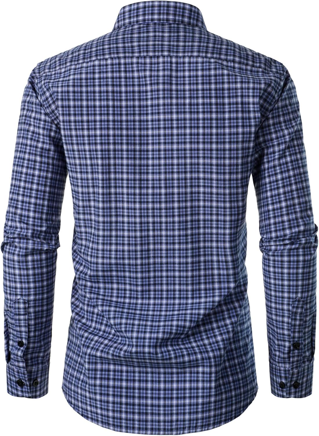 Stitch Boss:Men's Transitional Weather Slim Fit Long Sleeve Button Down Shirt Business Casual Dress Shirts with Pocket