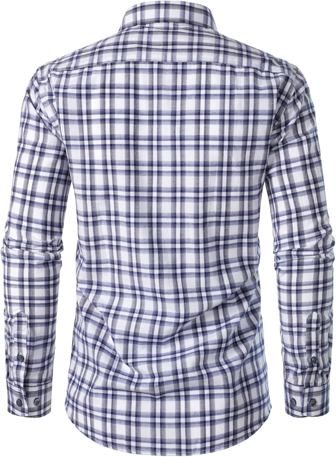 Stitch Boss:Men's Transitional Weather Slim Fit Long Sleeve Button Down Shirt Business Casual Dress Shirts with Pocket
