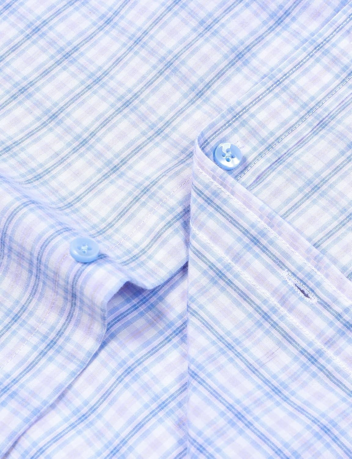 Stitch Boss:Men's Transitional Weather Slim Fit Long Sleeve Button Down Shirt Business Casual Dress Shirts with Pocket