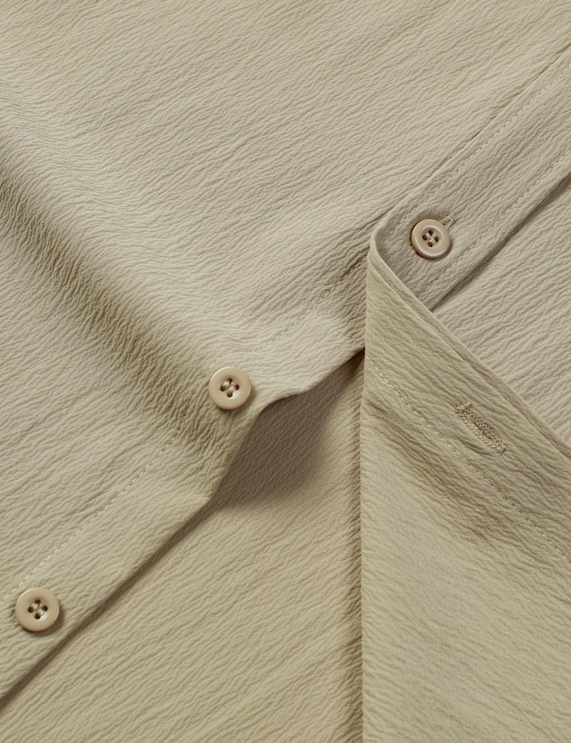 Stitch Boss: Men's Stretch Wrinkle Free Short Sleeve Texture Shirt Summer Lightweight Button Down Shirts for Beach Vacation