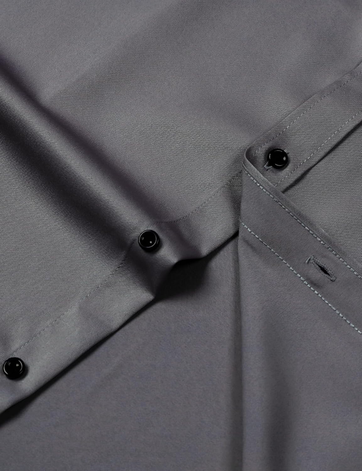 Stitch Boss: Men's Stretch Wrinkle Free Dress Shirts Formal Wedding Prom Long Sleeve Slim Fit Button Down Shirt