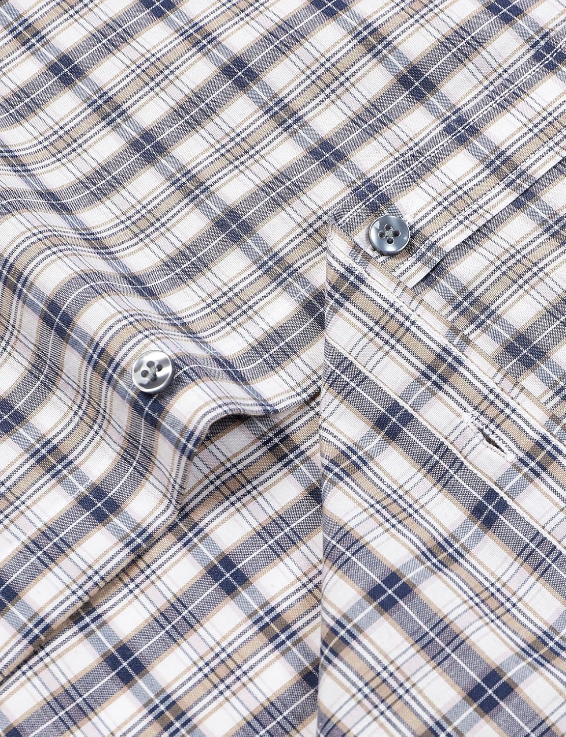 Stitch Boss:Men's Transitional Weather Slim Fit Long Sleeve Button Down Shirt Business Casual Dress Shirts with Pocket