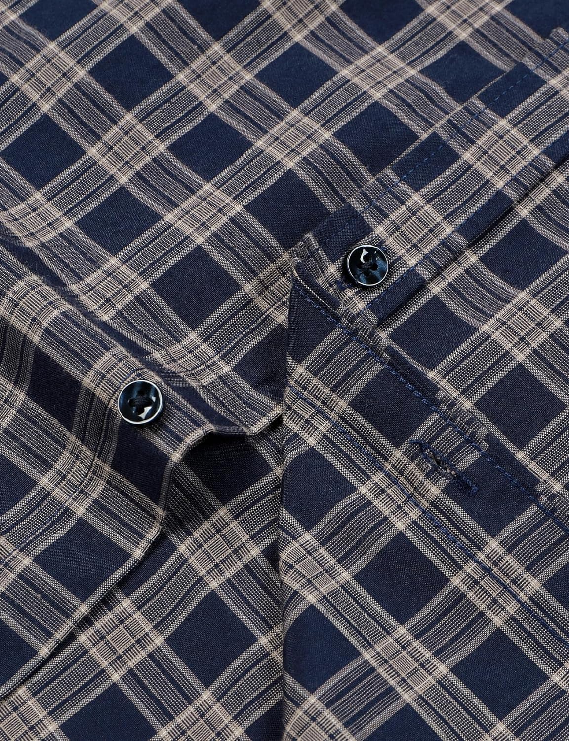 Stitch Boss:Men's Transitional Weather Slim Fit Long Sleeve Button Down Shirt Business Casual Dress Shirts with Pocket